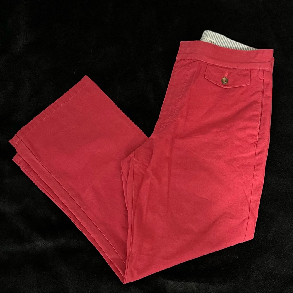 Tommy Hilfiger Red Cropped Pants